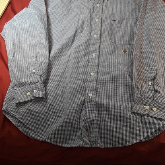 Tommy Hilfinger blue/white checkered dress shirt - Picture 5 of 8